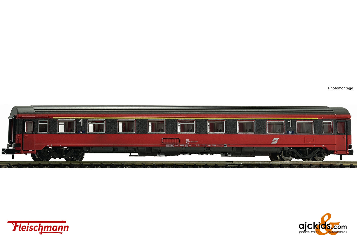 Fleischmann 814510 - Eurofima coach 1st class, EC 16 “Max Reinhardt”, ÖBB at Ajckids.com