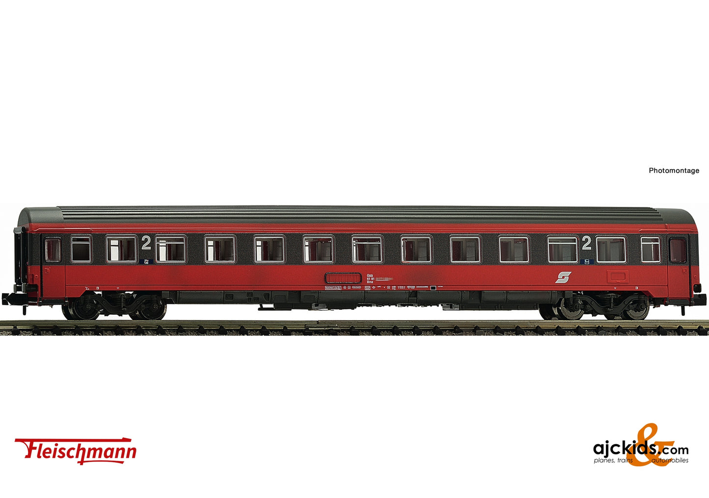 Fleischmann 814513 - Eurofima coach 2nd class, EC 16 “Max Reinhardt”, ÖBB at Ajckids.com