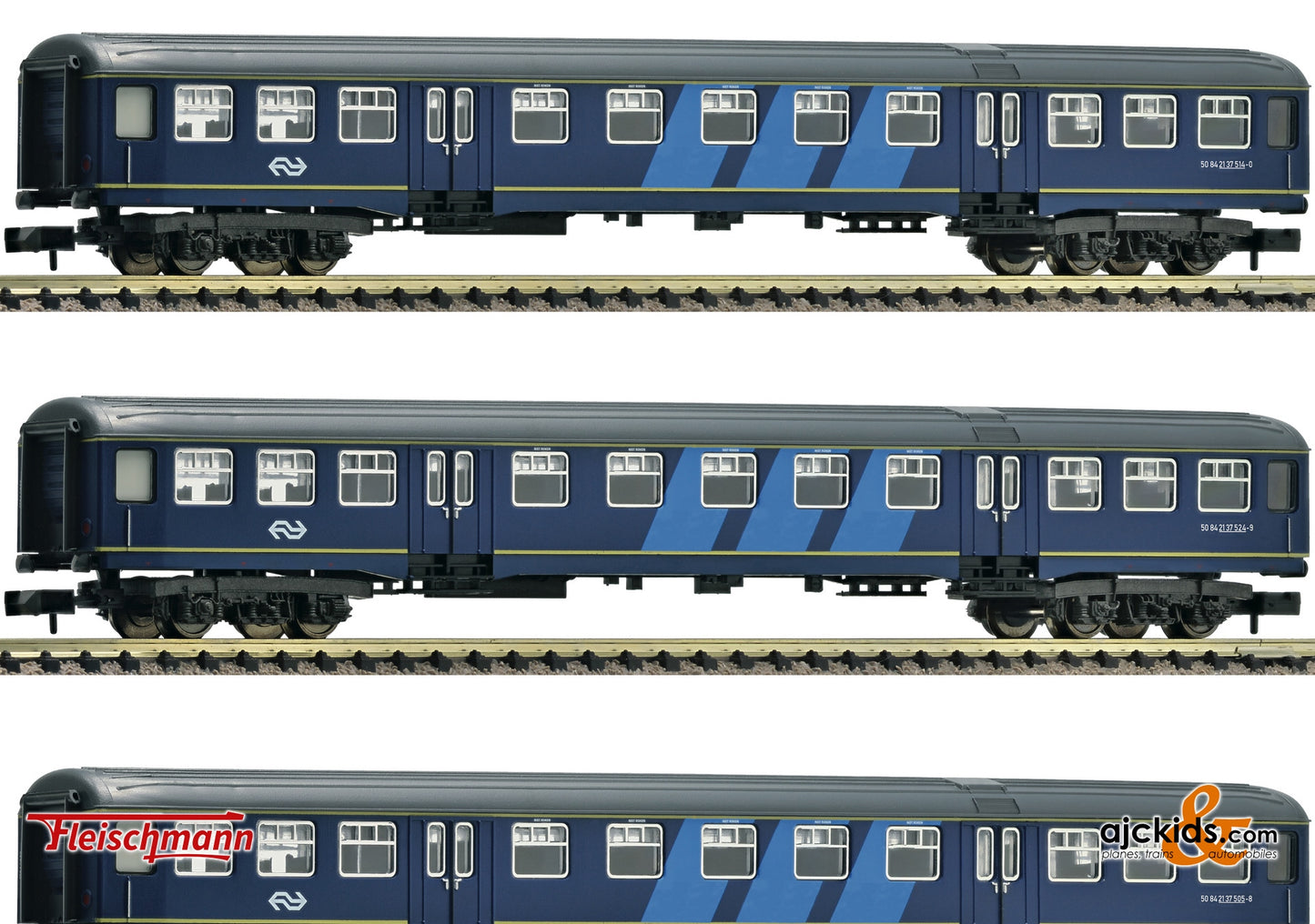 Fleischmann 814713 - 3-piece set: Passenger coach, NS at Ajckids.com