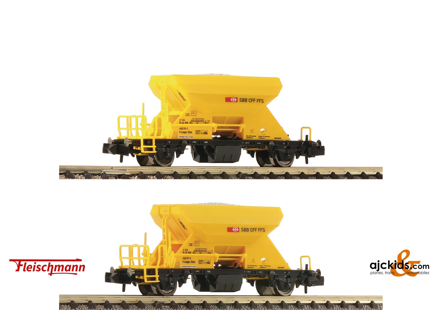 Fleischmann 822914 -2 piece set: Ballast wagons, SBB