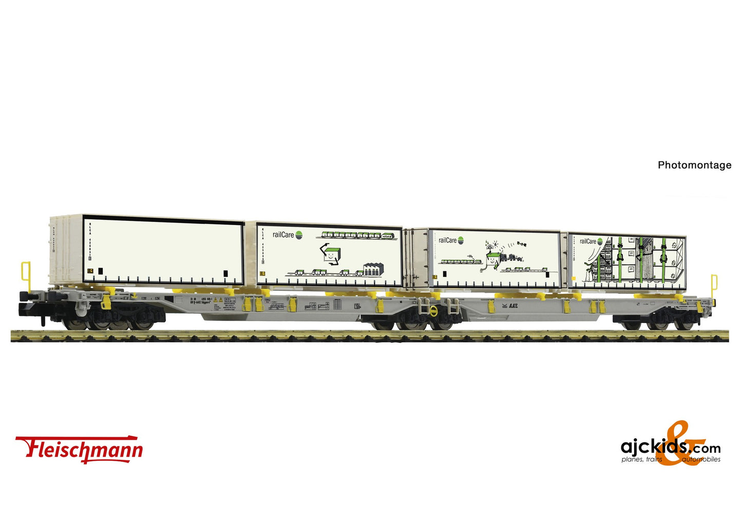 Fleischmann 825014 -Articulated double pocket wagon, AAE