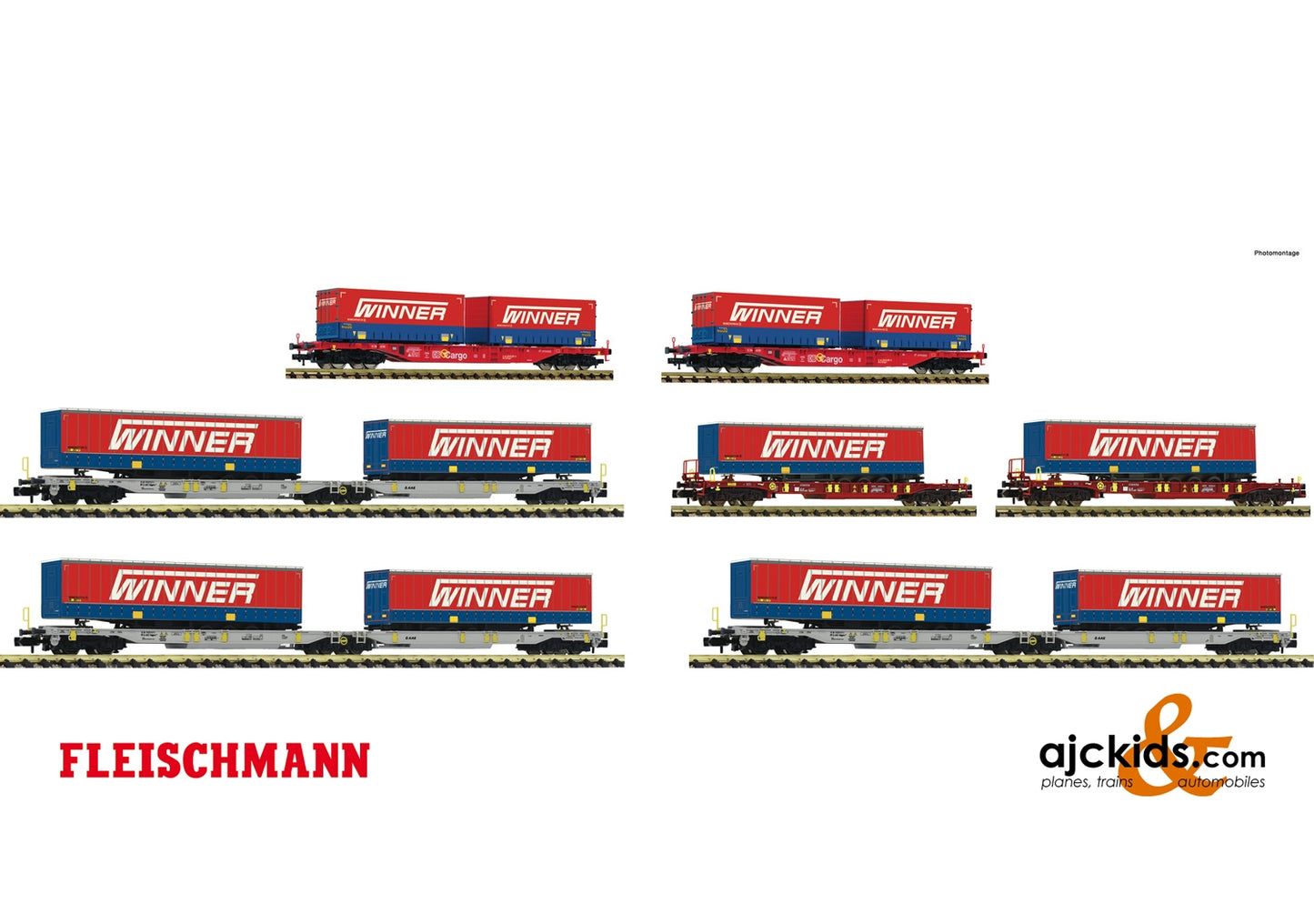 Fleischmann 825030 - 7 piece display: “Forwarding agent Winner”