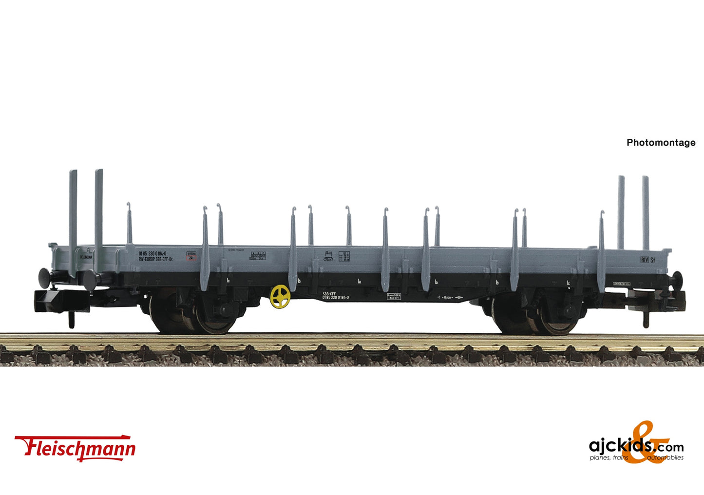 Fleischmann 825751 - Swivel-type stake wagon, SBB at Ajckids.com