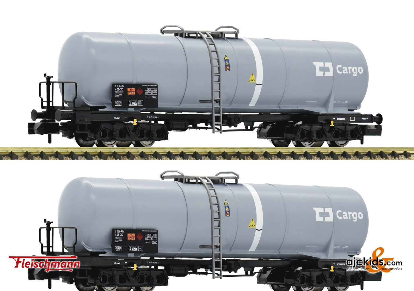 Fleischmann 825818 - 2-piece set tank wagon, CD Cargo at Ajckids.com