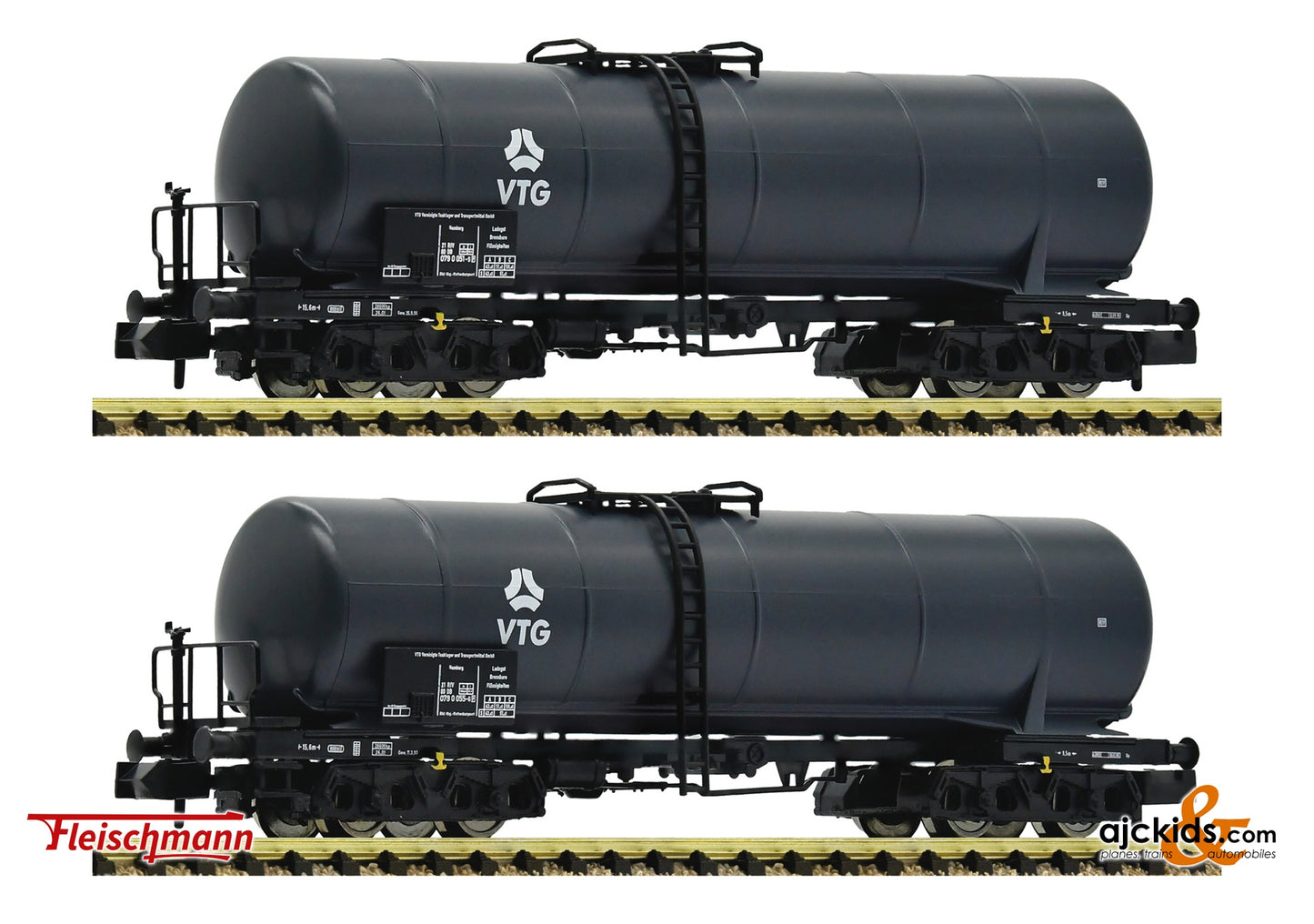 Fleischmann 825820 - 2 piece set: Tank wagons, VTG, EAN: 4005575258739