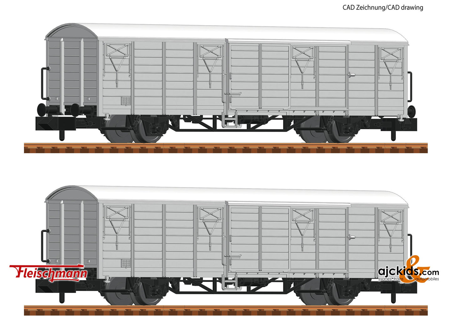 Fleischmann 826215 -2 piece set: Refrigerator wagons "Interfrigo", DR