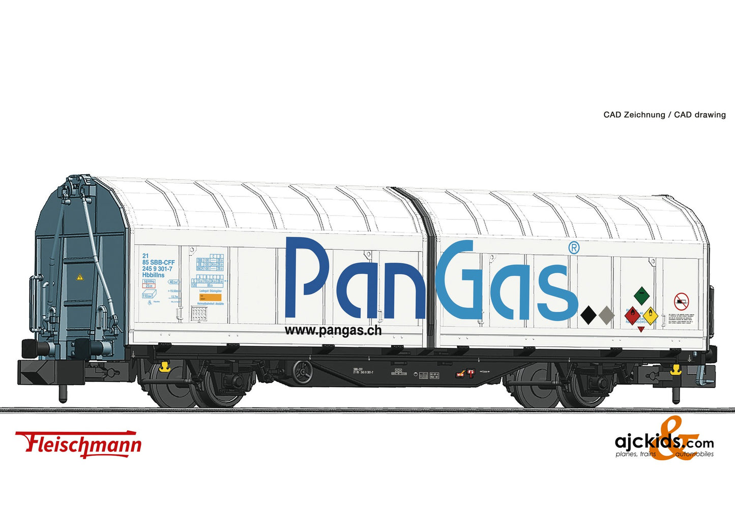 Fleischmann 826254 -Sliding wall wagon, SBB Cargo