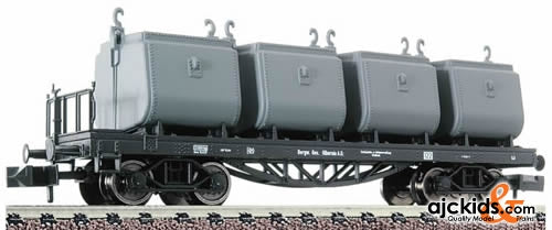 Fleischmann 826601 4-axled coal tub truck w/ brakemans platform of the mining company Hibernia A.G.