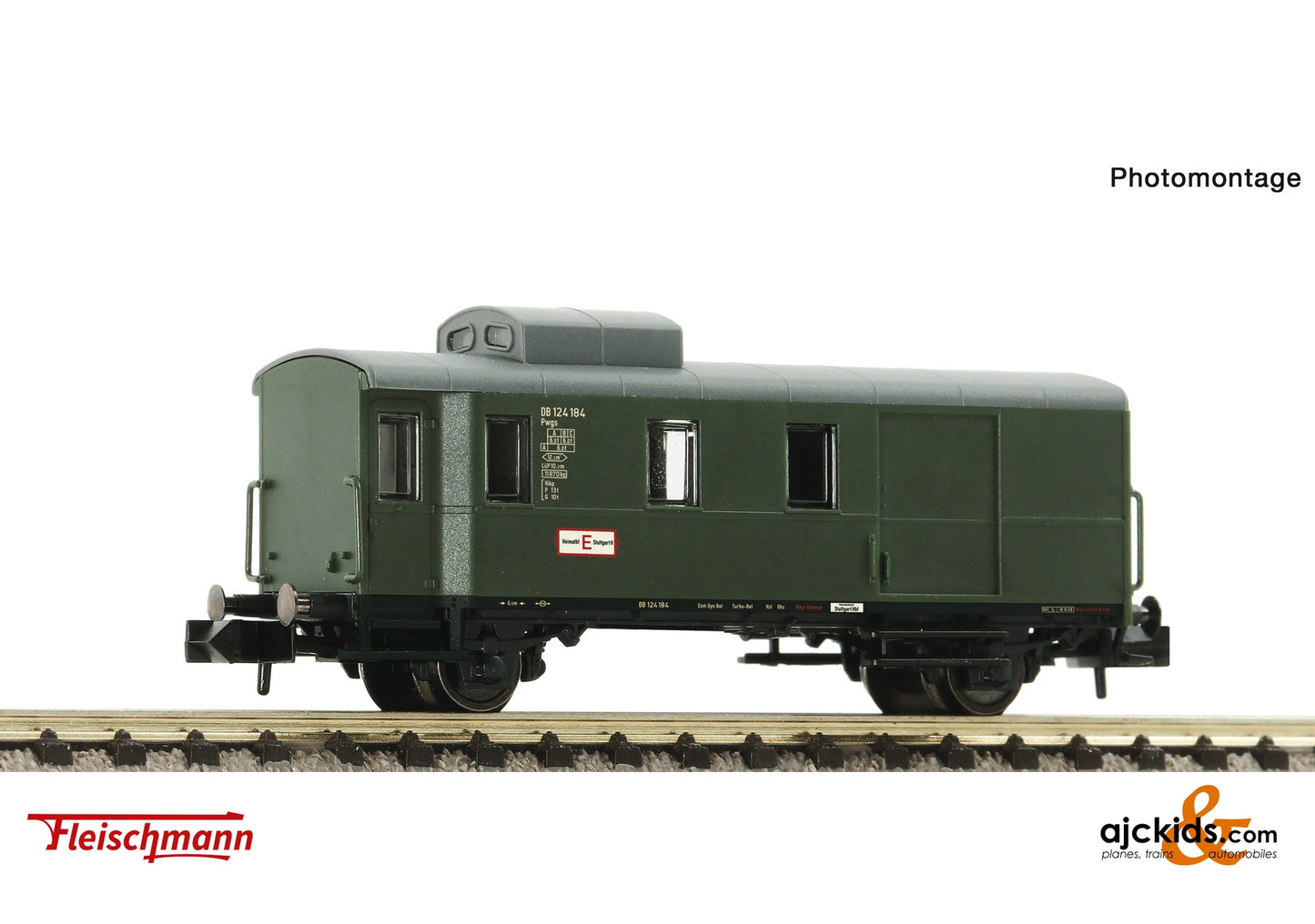 Fleischmann 830153 - Goods train baggage wagon, DB at Ajckids.com