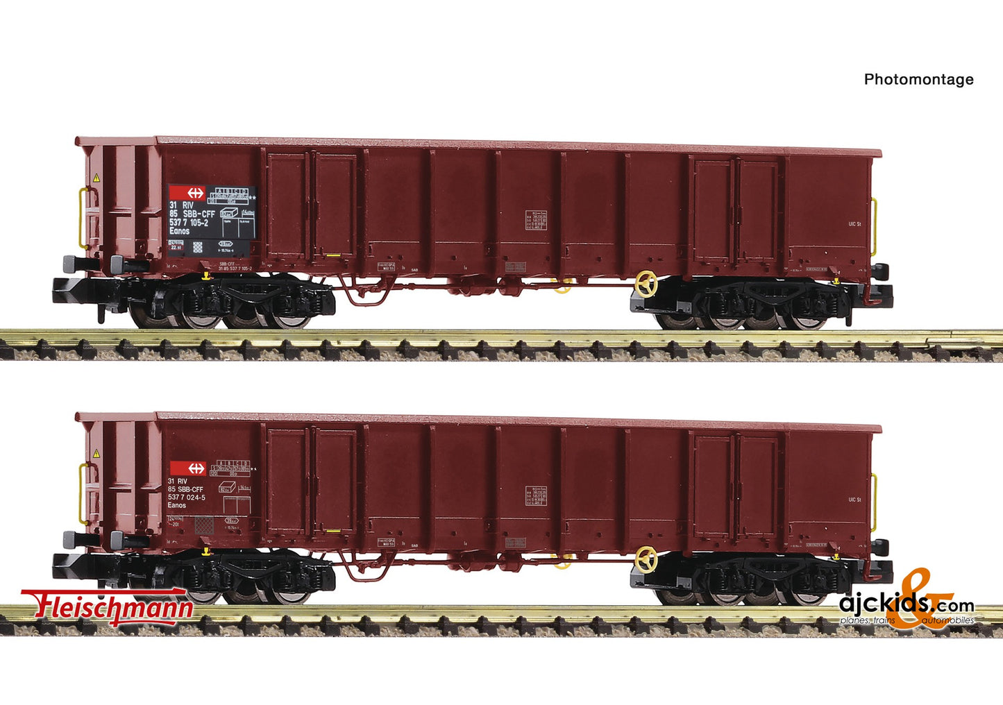 Fleischmann 830252 -2 piece set: Open goods wagons, SBB