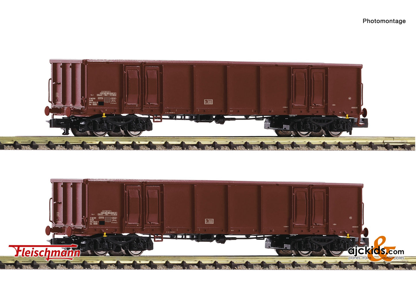 Fleischmann 830253 -2 piece set: Open goods wagons, DR