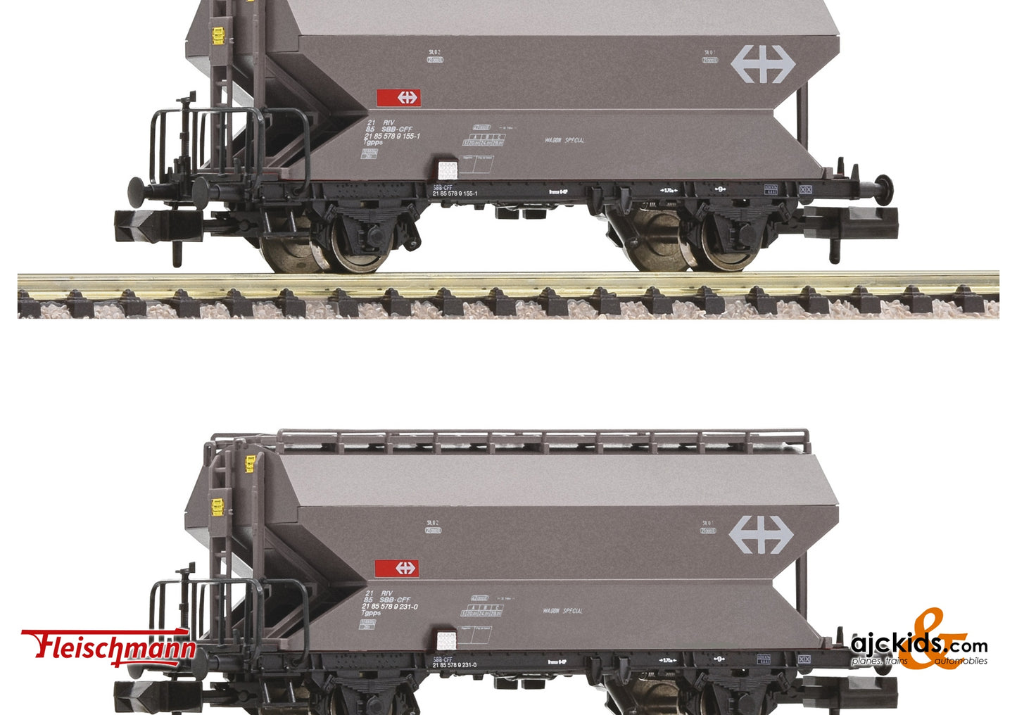 Fleischmann 830311 - 2-piece set: Grain silo wagon, SBB at Ajckids.com