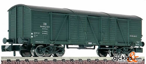 Fleischmann 8390 Box goods van (US-construction), used as a railway service wagon of the DB