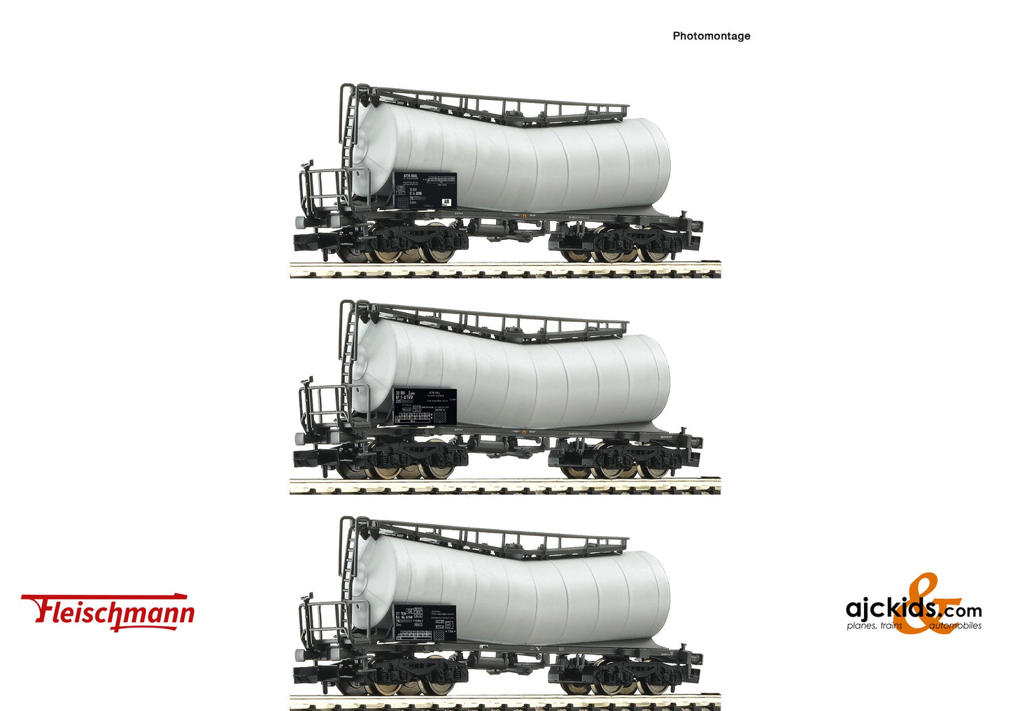 Fleischmann 846007 -3 piece set: Slurry wagons, ATIR-RAIL