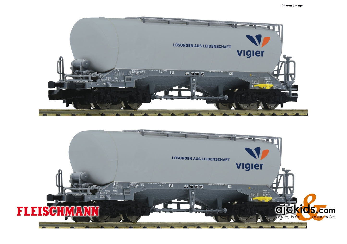 Fleischmann 848905 - 2 piece set silo wagons
