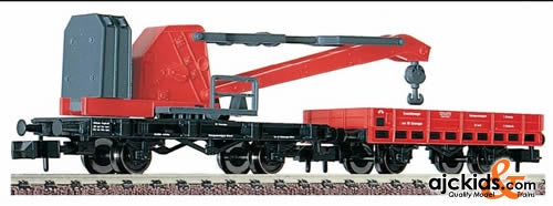 Fleischmann 8503 Crane Truck Set, consisting of one model of a 10 t railway crane and one match truck