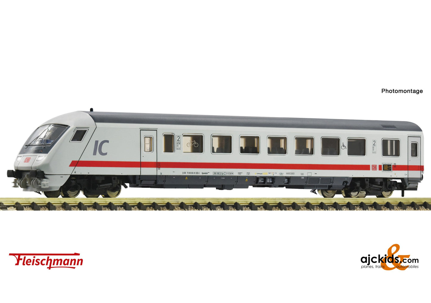 Fleischmann 860884 -2nd class IC/EC control cab coach, DB AG