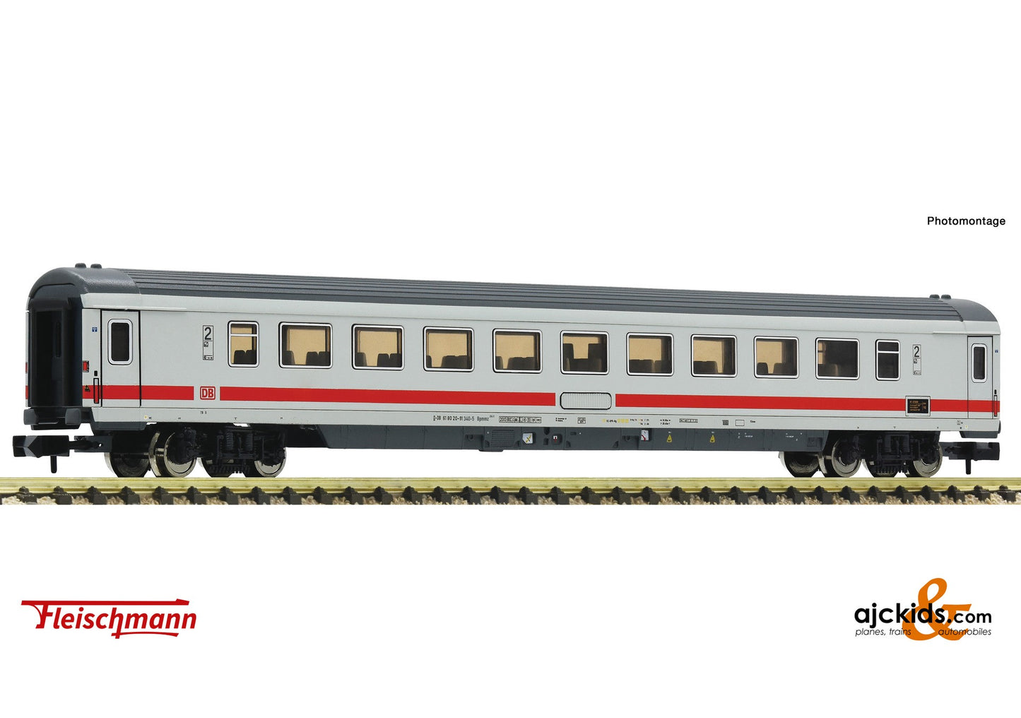 Fleischmann 861104 -2nd class IC/EC open seating coach, DB AG