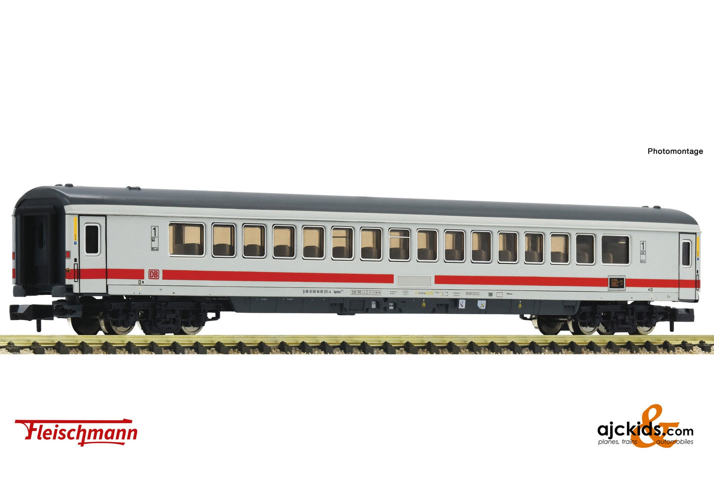 Fleischmann 861204 -1st class IC/EC open seating coach, DB AG