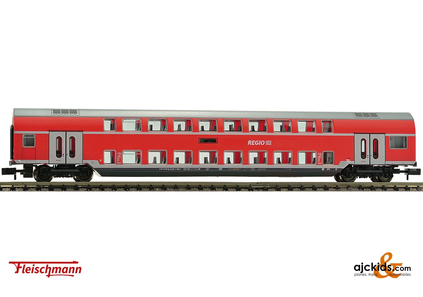 Fleischmann 862812 - 2nd class double-deck coach, DB AG at Ajckids.com