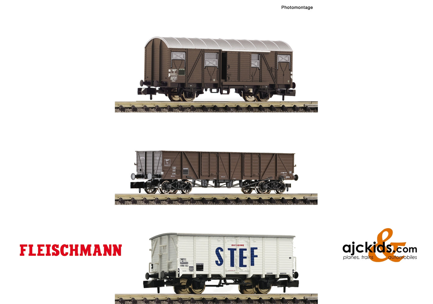 Fleischmann 880904 - 3 piece set goods wagons
