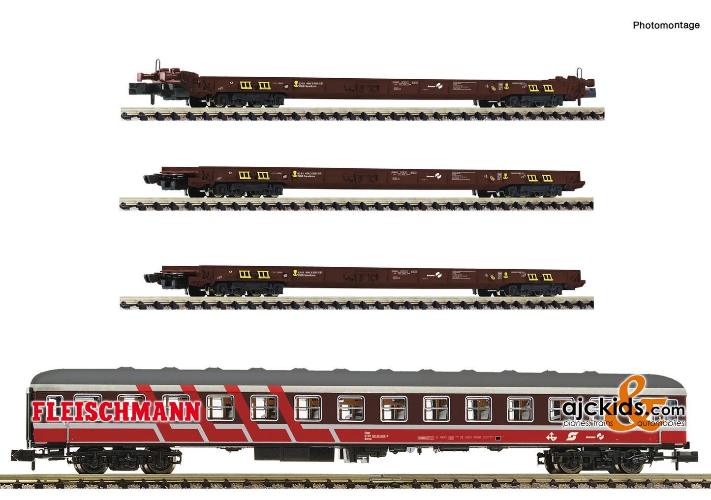 Fleischmann 881914 - 4 piece set “Rollende Landstraße”