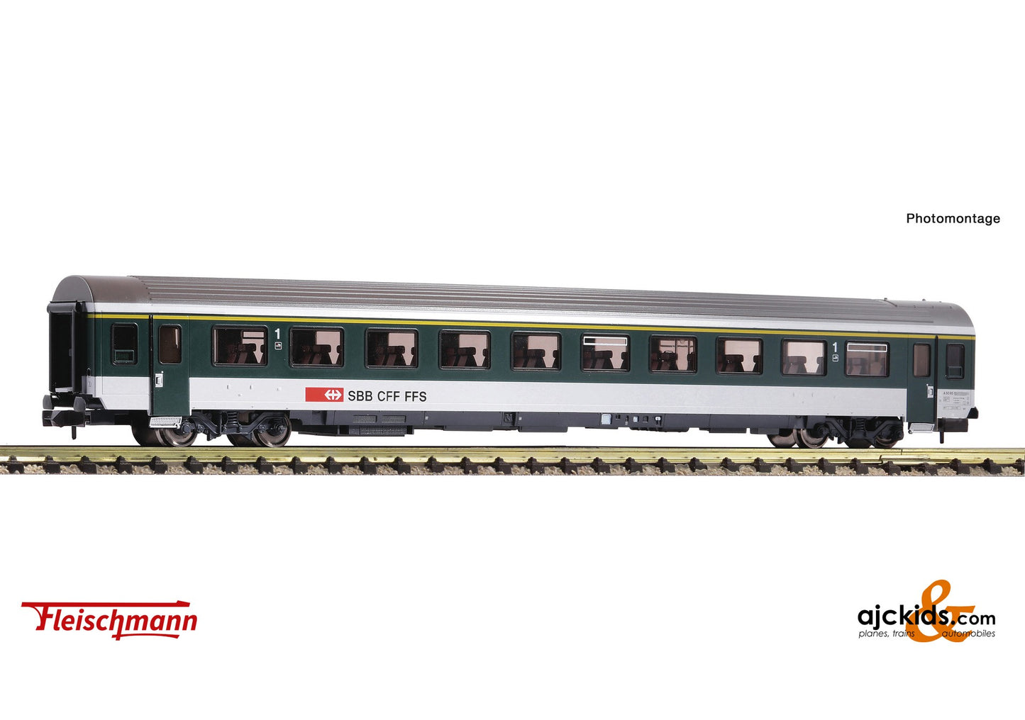 Fleischmann 890326 -1st class passenger coach, SBB