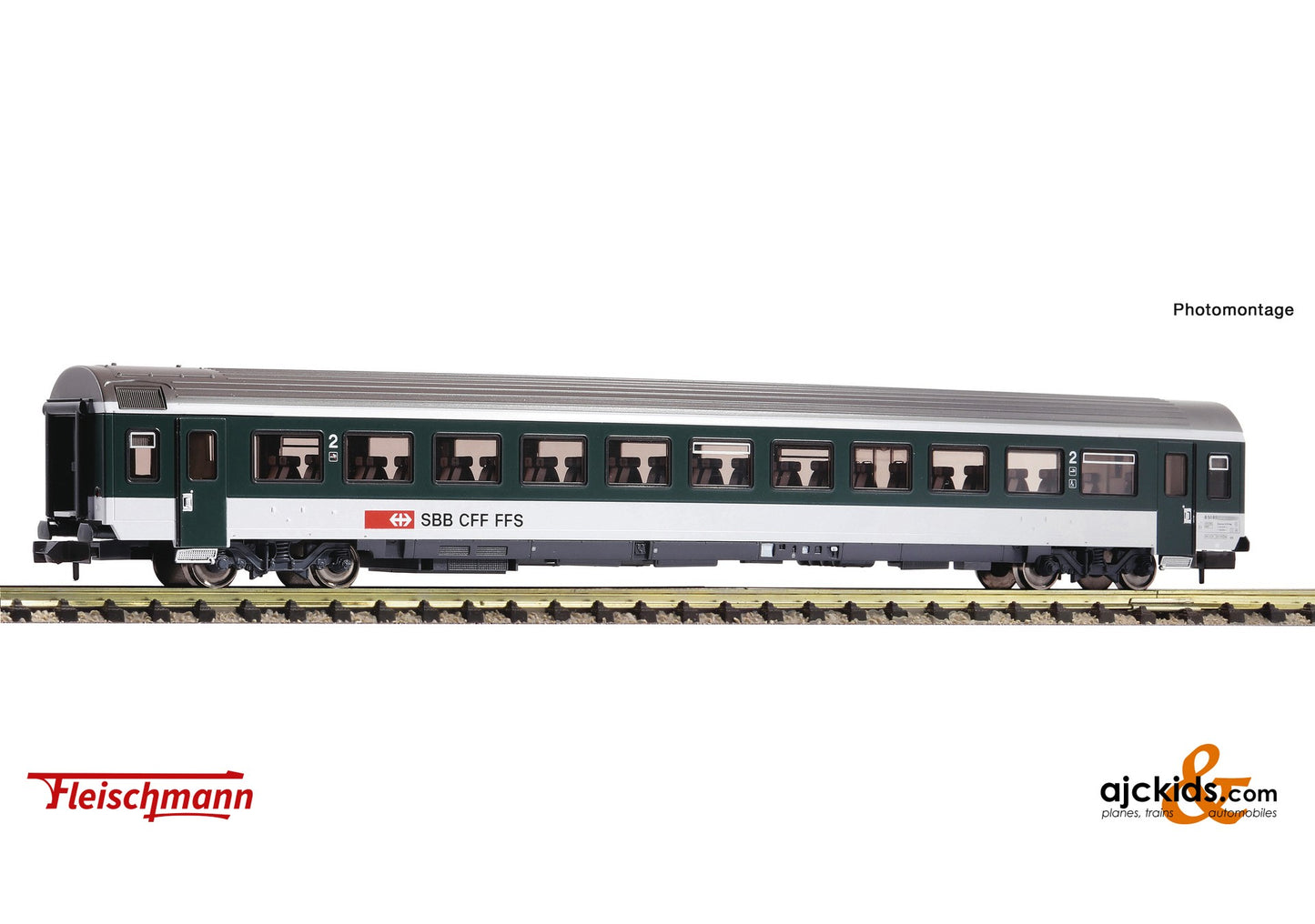 Fleischmann 890328 -2nd class passenger coach, SBB