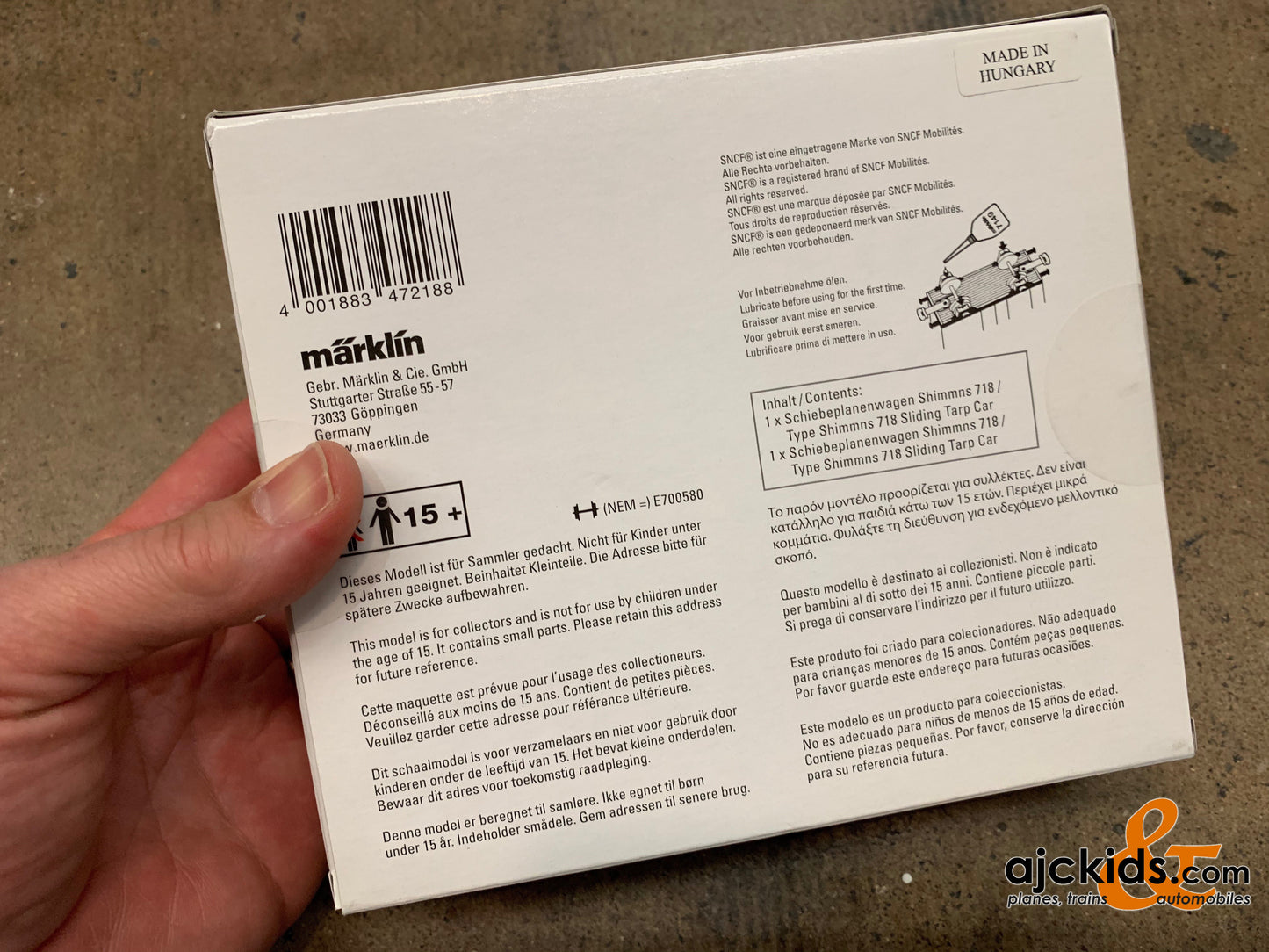 Marklin 47218 - Sliding Tarp Car Set