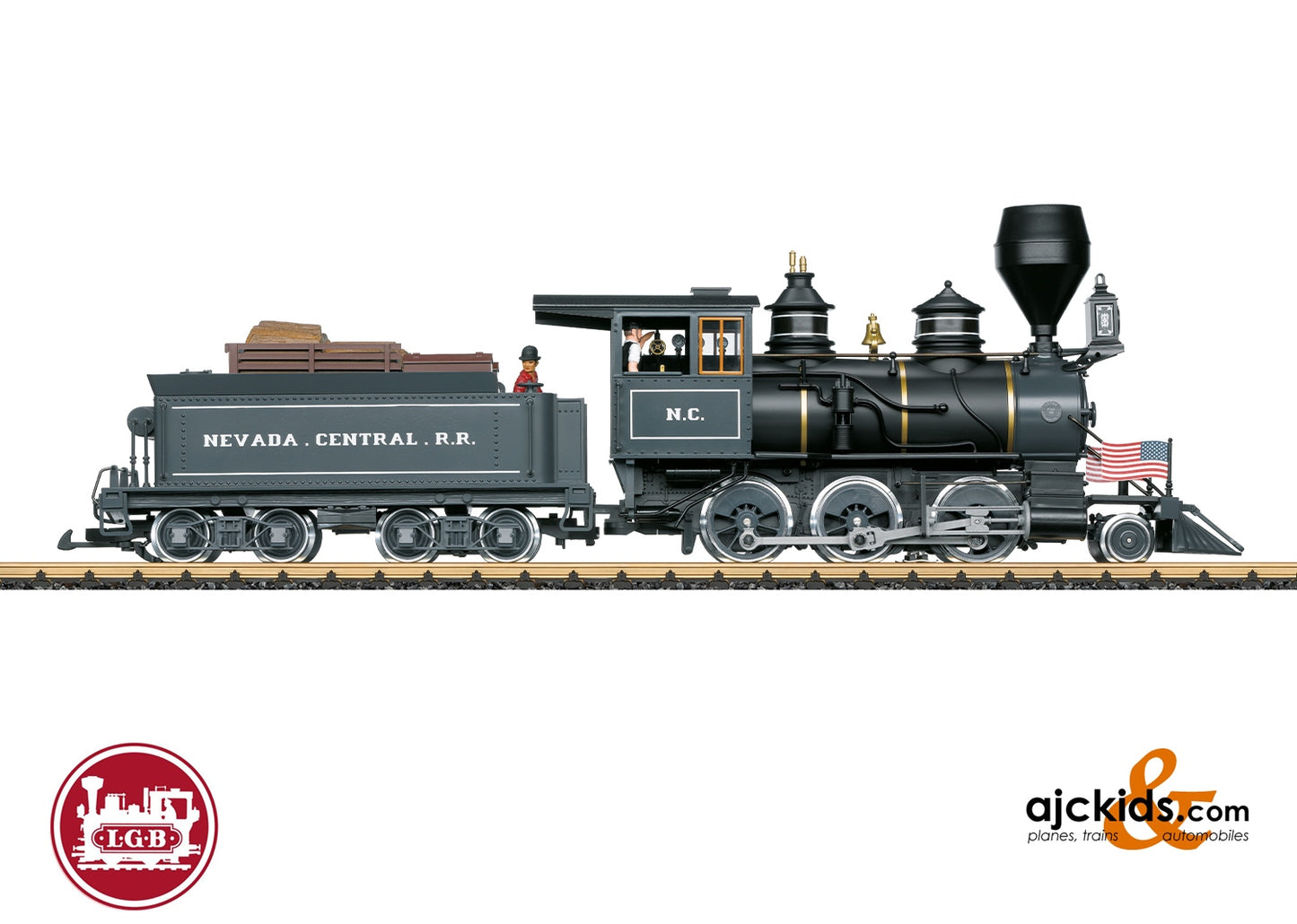 LGB 20284 Nevada Central RR Steam Mogulat Ajckids.com