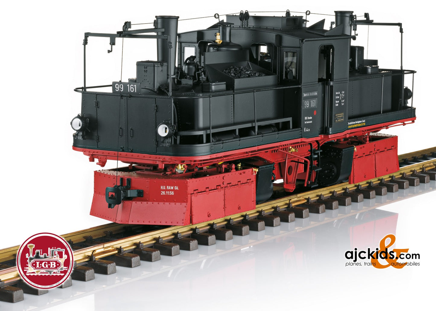 LGB 26254 - DR Steam Locomotive, Road Number 99 161