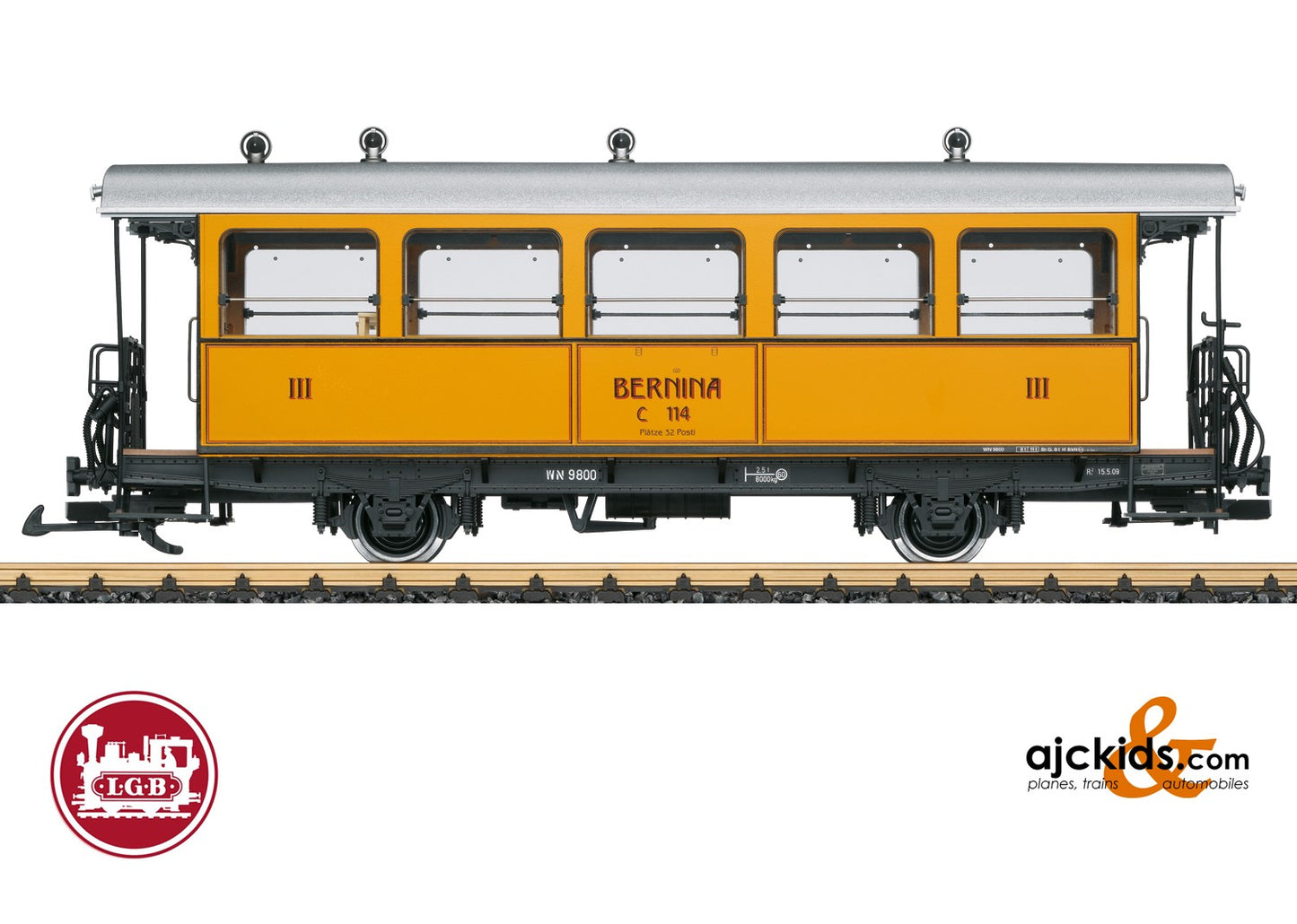 LGB 30563 - RhB Bar Car, Car Number C 114