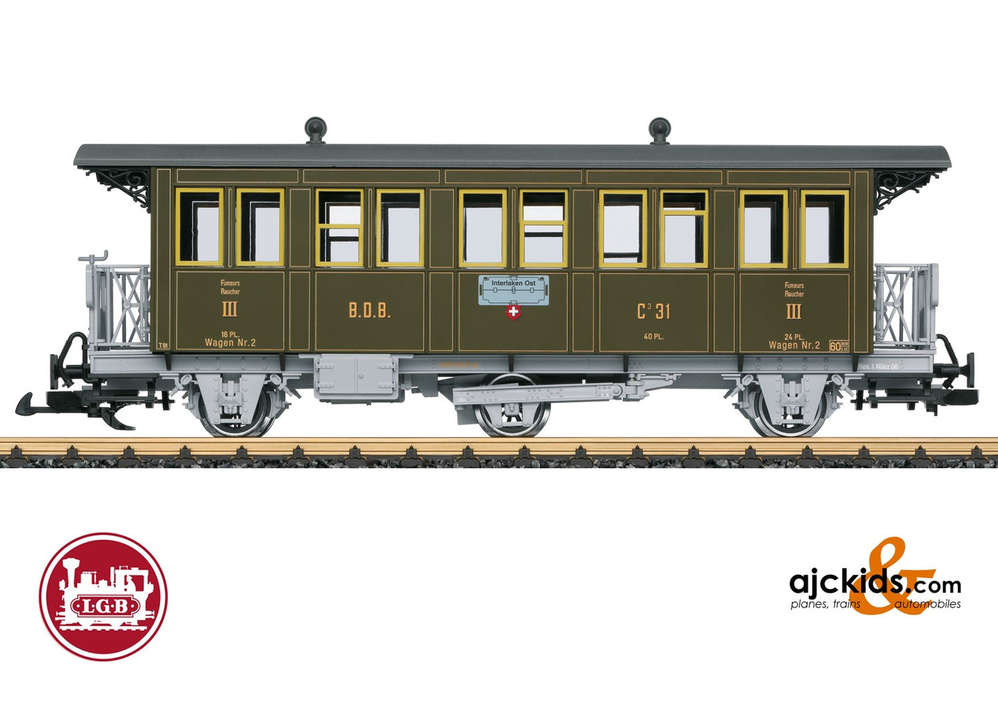 LGB 31332 - BDB Passenger Car, Car Number C 31