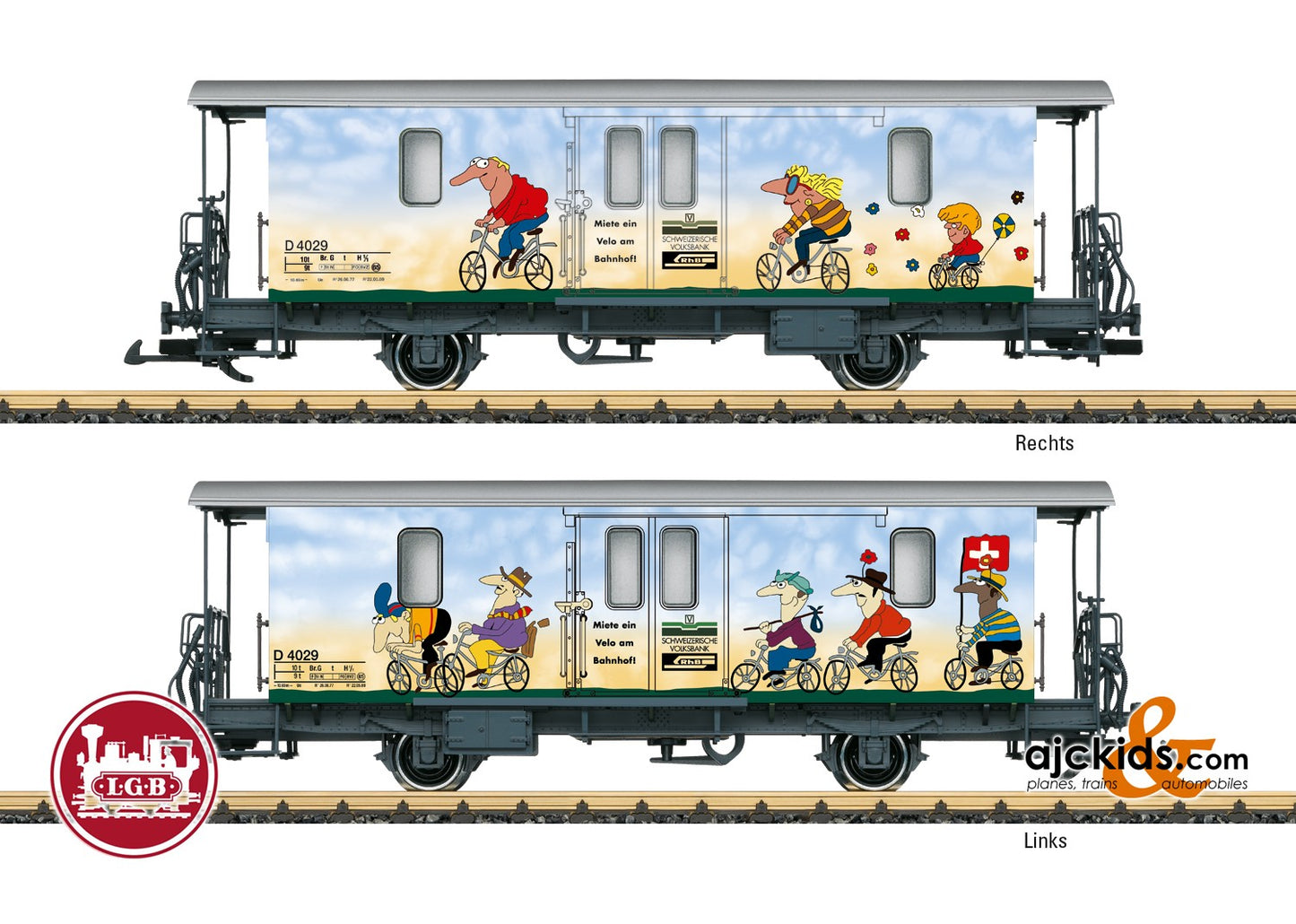 LGB 34555 - RhB Bicycle Car