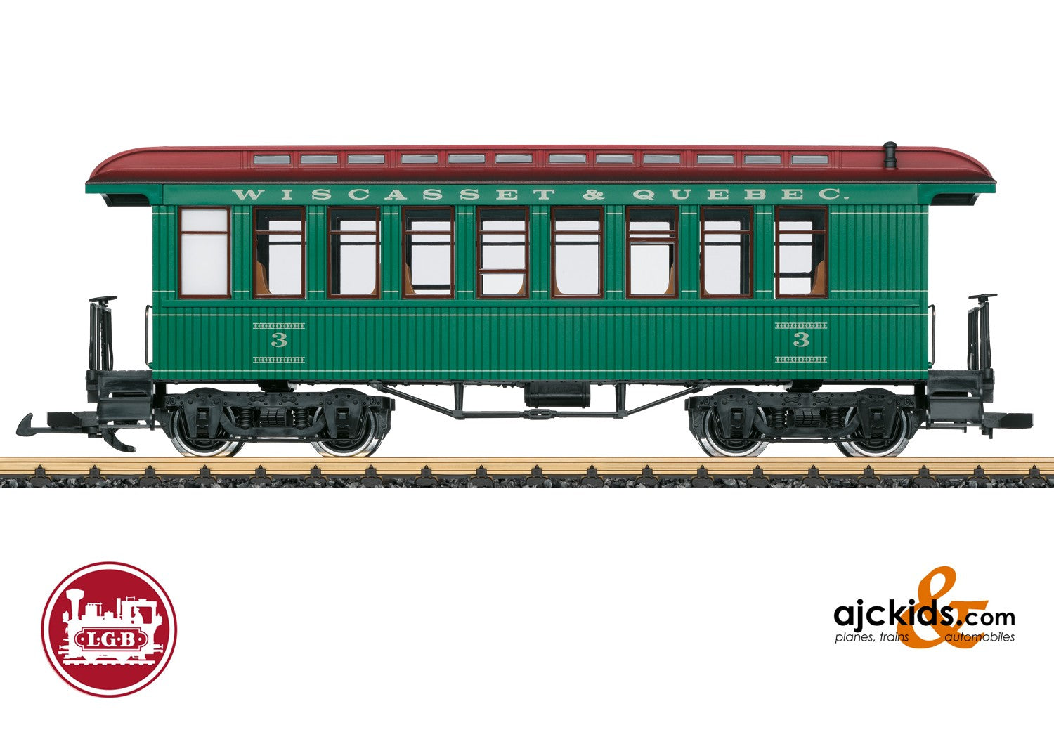 LGB 36813 - WW & F Ry Passenger Car - G-Scale trains and