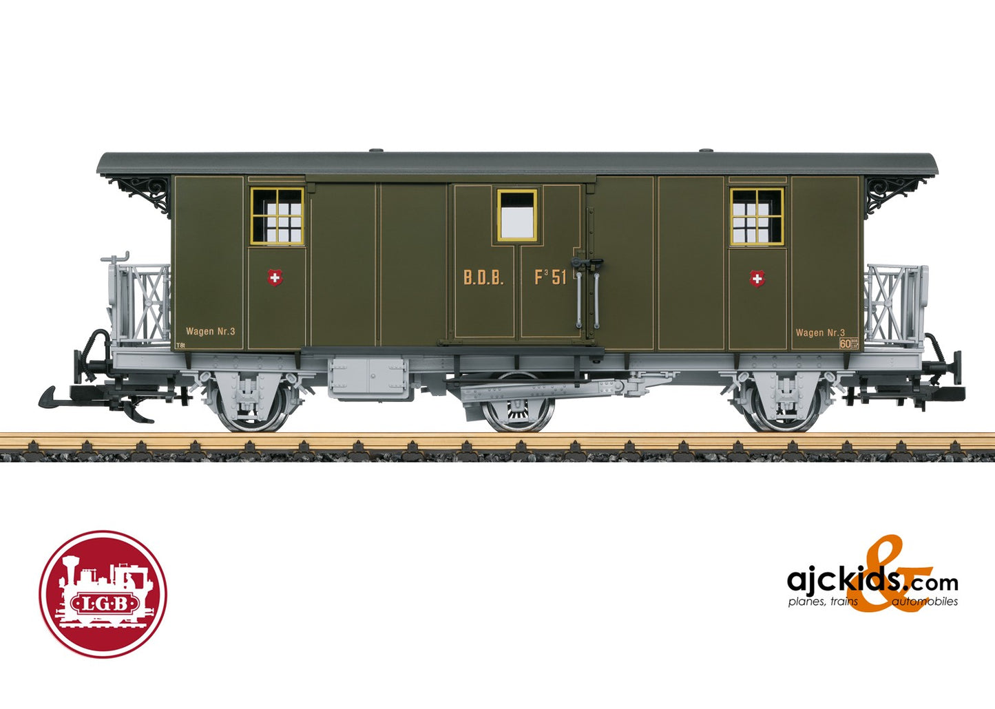 LGB 41331 - BDB Baggage Car, Car Number F 51