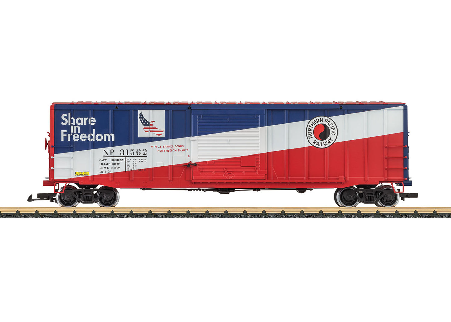 LGB 42937 - Northern Pacific Railway Boxcar (NP)