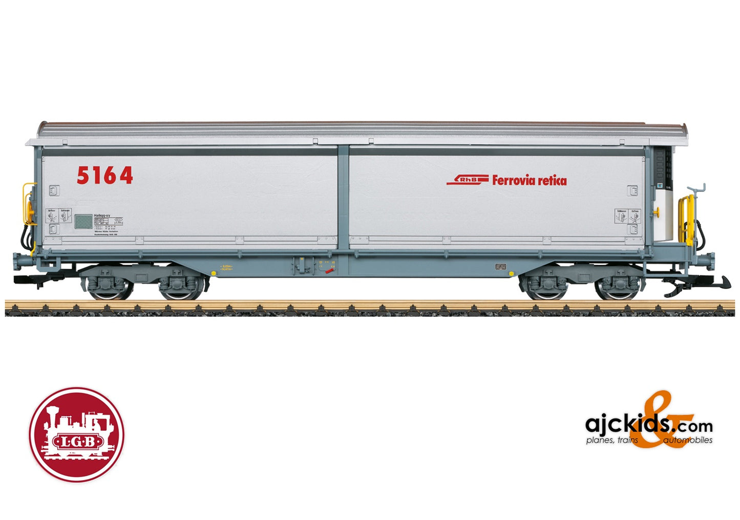 LGB 48574 - Sliding Wall Boxcar with Refrigeration Equipment