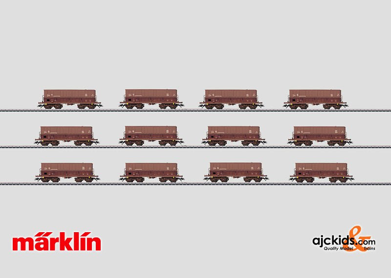 Marklin 00768 - Mineraliers Display with 12 Ore Cars in H0 Scale