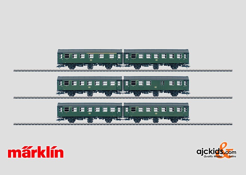 Marklin 00770 - DB Rebuild Cars Full Set in H0 Scale