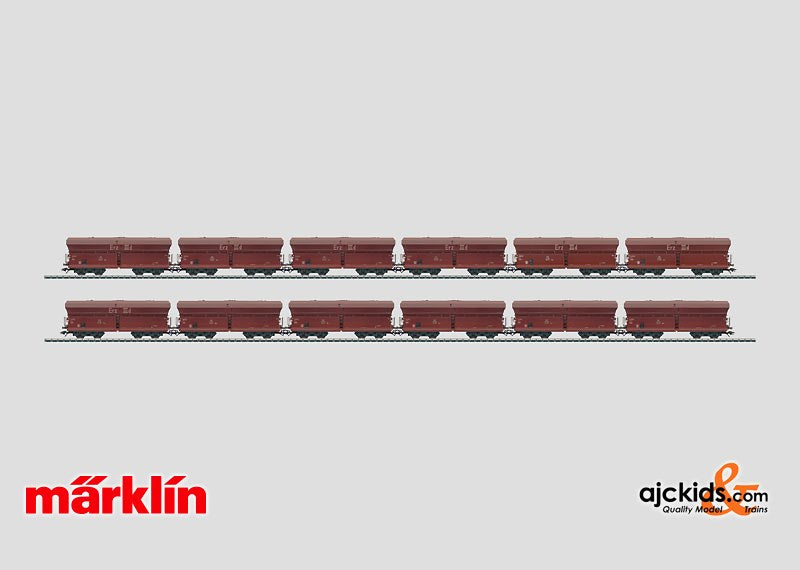 Marklin 00775 - Set with 12 Freight Cars in the Display Long Henry. in H0 Scale