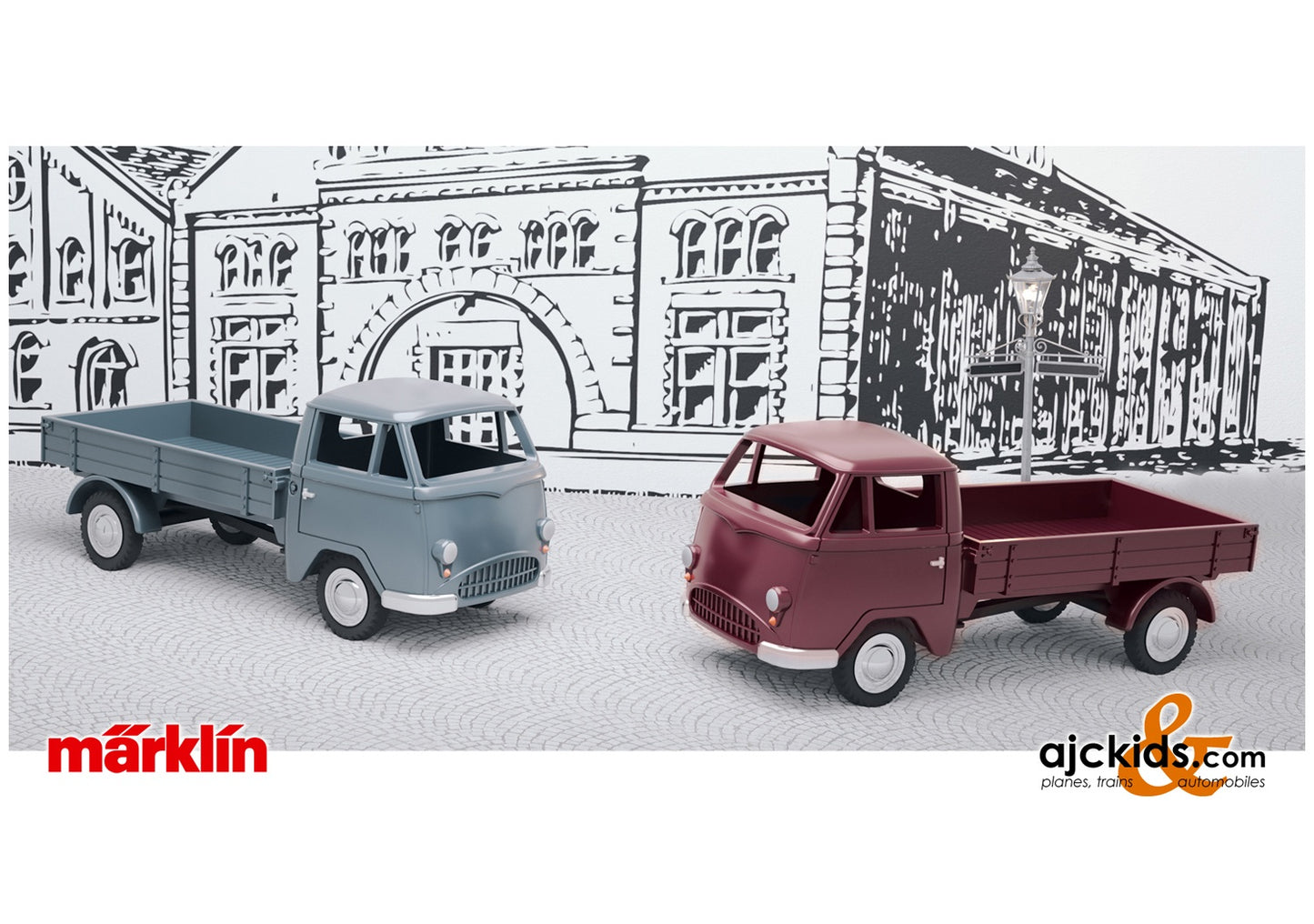 Marklin 18026 - Tempo Low-Side Truck (2 pcs.) Vehicle Set