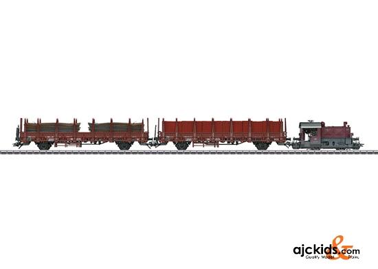 Marklin 26602 - Kof II + 2 Stake Cars Train Set in H0 Scale
