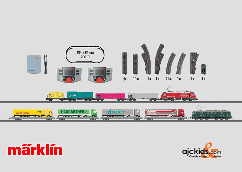 Marklin 29019 - Digital Mega Starter Set Switzerland in H0 Scale