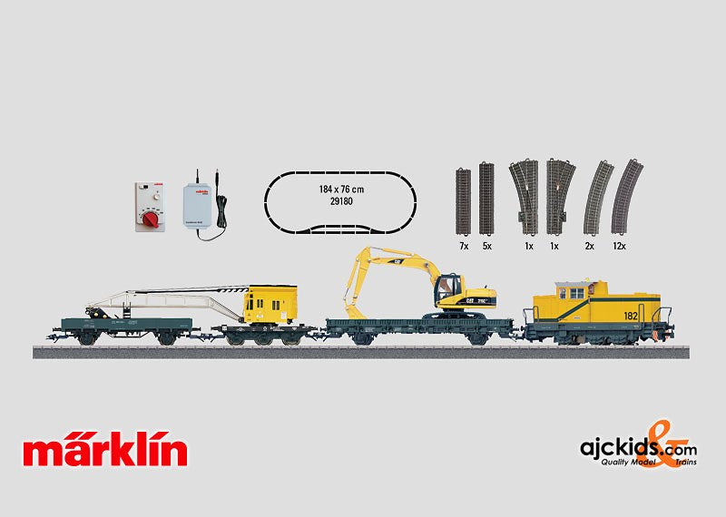 Marklin 29180 - Beginner Starter Set with Diesel Locomotive in H0 Scale