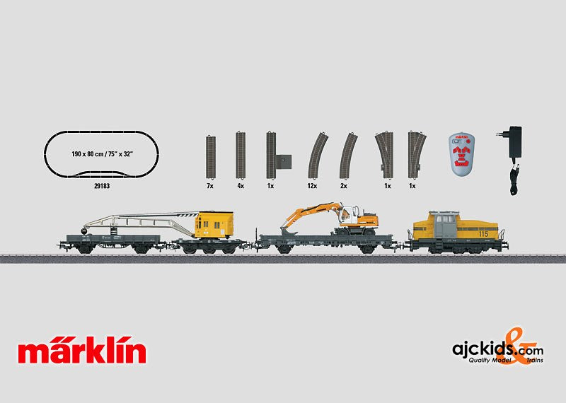 Marklin 29183 - Construction Site Starter Set in H0 Scale