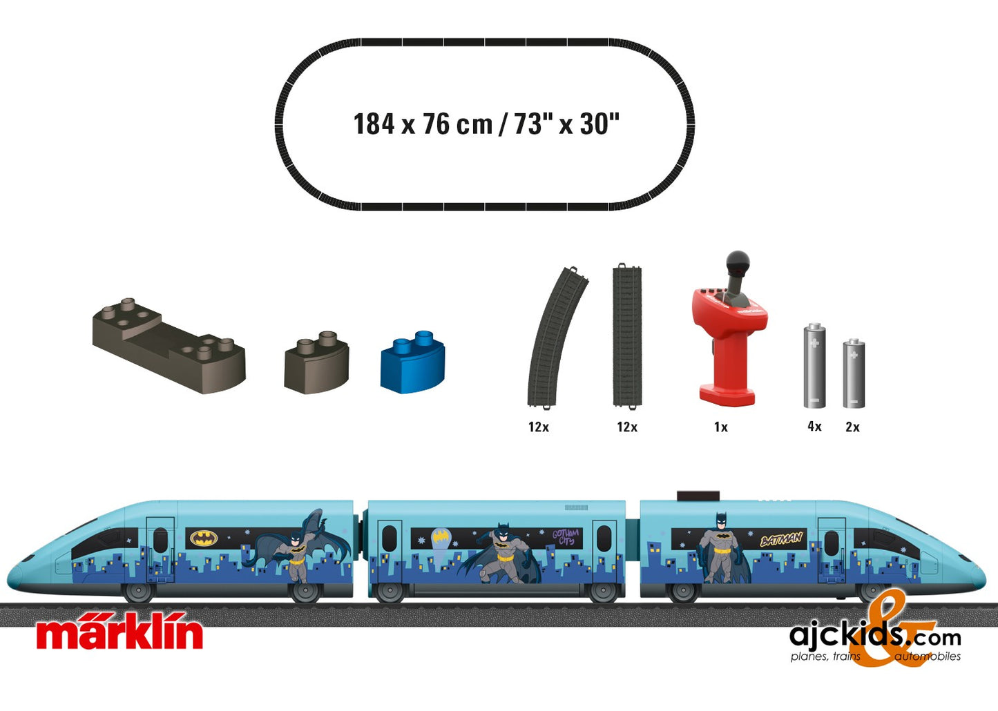 Marklin 29345 - Märklin my world - "Batman" Starter Set, EAN 4001883293455 at Ajckids.com