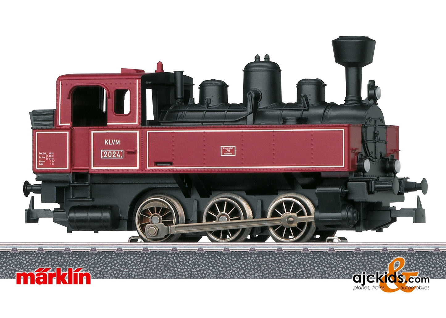 Marklin 36873 KLVM Tank Locomotive red/blk at Ajckids.com