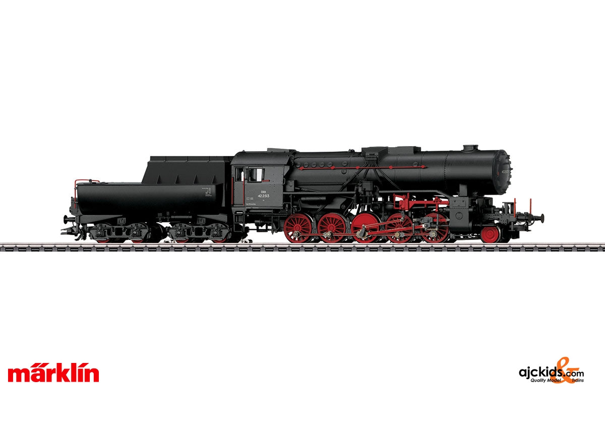 Marklin 39045 - Class 42 Heavy Steam Freight Locomotive with a Tub-Style Tender