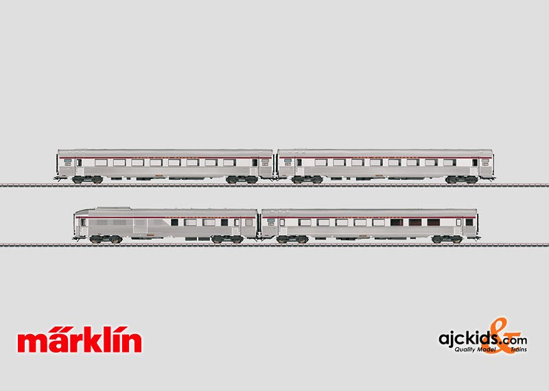 Marklin 41874 - L'Oiseau Bleu PBA TEE Express Train Car Set.